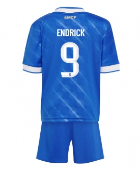 Real Madrid Endrick #9 Maglia Gara Terza Repliche 2025-26 Bambino Maniche Corte